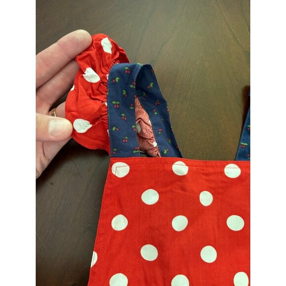 Matilda Jane Magical Day Red Polka Dot Romper Shortalls Overalls Size 2T - Picture 5 of 11